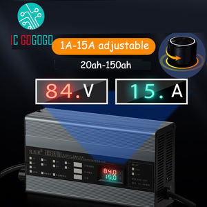 Cargador de Baterías de Litio de 1A a 15A, 36V, 48V, 58.4V, 72V, 60V, 67.2V, 84V, Li-ion, LiPo, Lifepo4, Ajustable, Carga Rápida, 20S - Product Image 1
