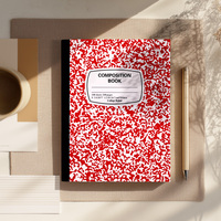 Cuaderno de Composición Premium Elegante de Rayas Anchas, 100 Hojas, A5/A6, Encuadernación Cosida, Portátil, para Oficina, Estudio, Gran Venta