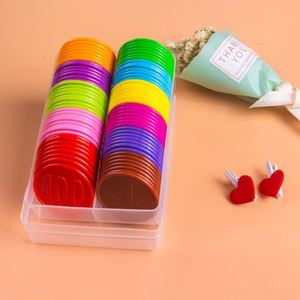 Jetons de poker en plastique PS personnalisés en gros, imprimés avec des logos et des numéros colorés pour les jeux de société - Product Image 4
