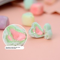 Mini bonbons guimauves croustillantes arc-en-ciel pastel fourrées aux confiseries pour cupcakes, desserts et cadeaux de mariage