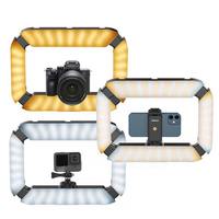 Ulanzi U200 Smartphone vidéo Rig LED lumière vidéo 2 en 1 anneau lumineux avec chaussure froide pour Microphone Tiktok Youtube Live Rig Light