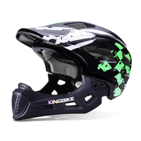 Casque intégral pour enfants KINGBIKE JC014-307 S 450g léger, coque en PC, mousse EPS résistante aux chocs, ventilation réglable, tout-terrain