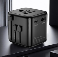 Tragbarer Globaler Reise-Stromadapter Alles-in-Einem Weltweiter Steckeradapter Mit 1A1C PD Schnellladung für Geschäftsreisen