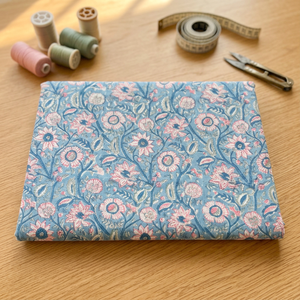 Tissu en coton tricoté uni de poids moyen résistant à l'eau Sanganer LEGACY FABRICS pour la confection de sacs et de textiles de maison à motifs floraux (vente en gros) - Product Image 2