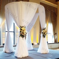 Utilisé pour le mariage réglable en aluminium mariage rond support de fond accessoires de mariage fond