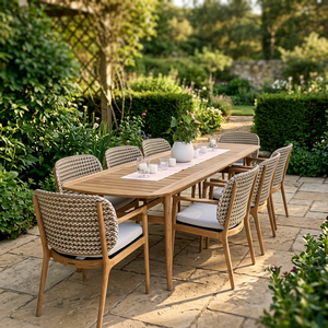 Silla de Jardín Contemporánea de Madera de Teca para Exteriores, Muebles de Patio Acolchados con Color Personalizado para Hoteles y Villas - Product Image 2