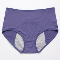 Ropa interior Menstrual de algodón, cómoda, fisiológica, de cintura media, 4, 5, 6XL, talla grande, bragas