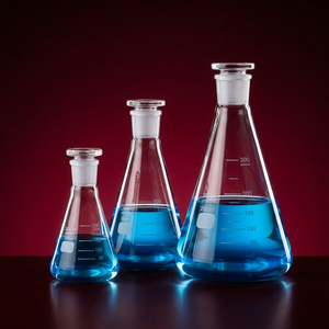 Juego <span class=keywords><strong>de</strong></span> Frascos Erlenmeyer <span class=keywords><strong>de</strong></span> <span class=keywords><strong>Vidrio</strong></span> <span class=keywords><strong>de</strong></span> Cuarzo, Frascos Graduados <span class=keywords><strong>de</strong></span> Boca Estrecha <span class=keywords><strong>de</strong></span> <span class=keywords><strong>Vidrio</strong></span> <span class=keywords><strong>Borosilicato</strong></span>, Ideales para Laboratorio, Aula o Uso Doméstico - Product Image 1