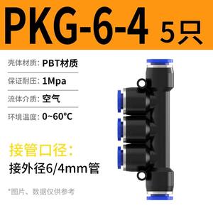 Raccord pneumatique à connexion rapide PKG 8-6/10-8/6-4/12-10 Réducteur en plastique fileté - Product Image 6