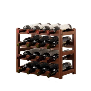 Estante para Botellas de Vino de Madera Personalizable, Estilo Rústico Vintage, para Cocina, Bar, Restaurante, Almacenamiento y Exhibición de Vino - Product Image 5