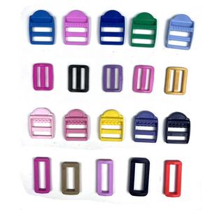 Usine de boucle en plastique de couleur personnalisée à prix bon marché, vente directe de boucle coulissante en plastique tri glide pour accessoires de sac - Product Image 1