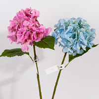 Fleur d'hortensia artificielle réaliste faite à la main, tige unique, pour décoration de table de mariage ou de fête à la maison, respectueuse de l'environnement