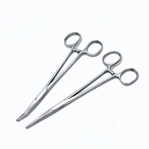 คีมหนีบห้ามเลือดสแตนเลสอื่นๆ รุ่น 3319 หัวโค้ง หัวตรง ที่จับเข็ม เครื่องมือถอดเบ็ดตกปลา - Product Image 2