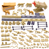 Mini Figurines Militaires Armes et Pistolets Blocs de Construction, Équipements Militaires pour Soldats en Plastique