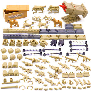 ミニ火器銃と武器ピストルビルディングブロックミリタリーフィギュア武器セットプラスチック軍兵士用 - Product Image 2