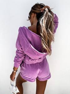 RUIQUWIN, superventas, conjunto deportivo informal de verano con capucha para mujer, conjunto de dos piezas de calle con personalidad - Product Image 2