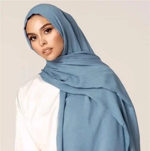 Nouveau style, couleur unie, foulard modal le plus vendu, léger et respirant; doux et confortable adapté aux femmes musulmanes - Product Image 2