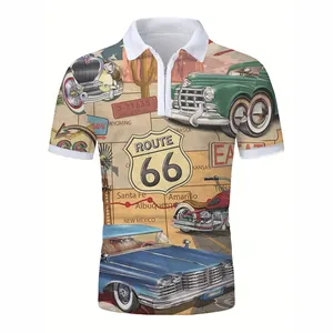 Custom T-Shirt Heren Golf Polo 'S T-Shirts Kleding Camisas Rits Poloshirts Voor Mannen