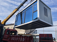 Maison conteneur modulaire détachable de 20 pieds, maison préfabriquée mobile, bureau, salle de réunion, magasin de détail