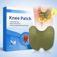 Patch chauffant pour genou en herbes d'armoise, en tissu non tissé respirant, pour la récupération sportive et le soutien articulaire, vente en gros