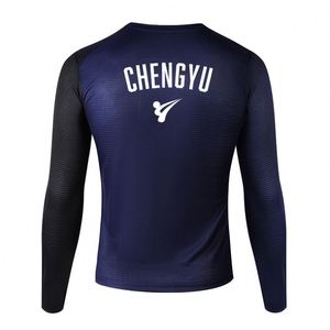 Maillot de football en polyester 100% à manches longues, respirant, avec logo et numéro personnalisés, sublimation - Product Image 3