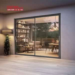 Puertas Corredizas de Vidrio con Marco de Aluminio Grande, Impermeables, Diseño Apilable para <span class=keywords><strong>Terraza</strong></span> de Casa, Villa u Hotel - Product Image 2