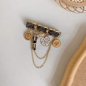 Broche de Haute Qualité Style Rétro Personnalisé, <span class=keywords><strong>Pin</strong></span>'s Polyvalent Tendance, <span class=keywords><strong>Corsage</strong></span> avec Perles pour Manteau ou Pull, Bijou Féminin à la Mode - Product Image 2