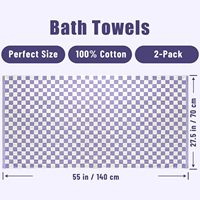 Serviettes de bain en coton douces, séchage rapide, pour salle de bain, plage, spa, légères, super absorbantes, séchage rapide, serviettes douces pour usage quotidien à l'hôtel