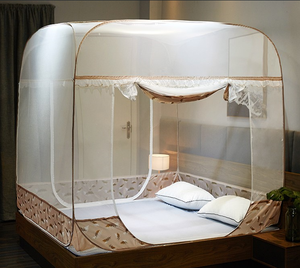 Tienda antimosquitos emergente de diseño plegable con tienda de campaña inferior de red para protección de cama durante viajes de adultos - Product Image 3