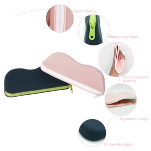 Silicone Sunglass <b>Cases</b> Custom Logo Luxury Eco-Friendly Water Resistant Zipper Portable Beach Travel Outdoor - Product Image 3