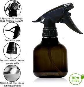 Botella pulverizadora de plástico HDPE ecológica, negra y blanca mate, de 750 ml y 350 ml, para limpieza del hogar, venta al por mayor - Product Image 2