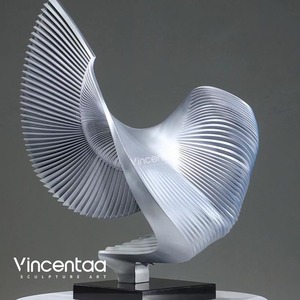Vincentaa – <span class=keywords><strong>Sculpture</strong></span> de luxe en résine transparente, Art abstrait, décoration de Table en cristal - Product Image 2