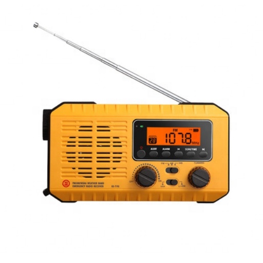 Светодиодный фонарик на солнечной батарее, многофункциональный аварийный фонарик, генератор с радио