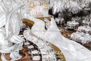 Corridore <span class=keywords><strong>bianco</strong></span> dello specchio della navata laterale della decorazione dei tappeti della moquette dello specchio del corridore della navata laterale della fase di nozze da vendere - Product Image 2