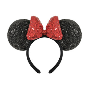 Fermaglio per Capelli con Fiocco di Paillettes, Accessorio per Foto Principessa del Paradiso Mickey <span class=keywords><strong>Minnie</strong></span> per Adulti e Bambini, Fatto a Mano per FESTIVAL - Product Image 3