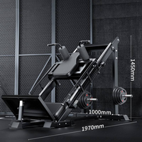 Rack de musculation 2-en-1 avec presse à jambes à 45 degrés et machine Hack Squat – Équipement de fitness fonctionnel pour salle de sport
