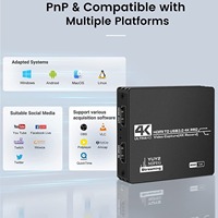 Tarjeta de Captura de Audio y Video USB 3.0 Portátil para Juegos, 1080P 60fps, Aleación de Aluminio, para Grabación OBS en Laptop, con Certificaciones FCC, CE y RoHS