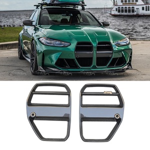 แผ่นคาร์บอนไฟเบอร์สำหรับ M4กระจังหน้า M3 G82 G80รูปตัววีสำหรับ BMW - Product Image 2