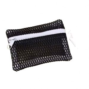 Transparent Mesh <b>Makeup</b> Bag, Portable Cosmetic Pouch with Zipper,Flat Design <b>for</b> Toiletries and <b>Makeup</b> <b>Storage</b> - Product Image 4
