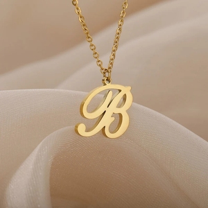 Collar con cadena de eslabones para mujer, joyería con iniciales a la moda, letras personalizadas, 26 - Product Image 6