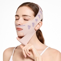 Ceinture de levage du visage Bandage Anti-rides Face Band V Line Lifting Mentonnière Chin Up Patch Double Menton Réducteur