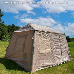 Inflatable Camping <b>Tent</b> Glamping Air <b>Tent</b> Outdoor Family Cabin <b>Tent</b> with Sun Awning OEM Color Logo - Product Image 3