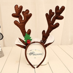 Serre-tête de Noël en forme de bois de renne avec clochettes, en peluche douce, taille unique, accessoire de fête pour enfants et adultes - Product Image 3