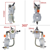 Carburateur de pompe à eau haute performance 3KW-5KW 5HP 5.5HP 6.5HP GPL/GN double carburant Honda 168F 170F GX160 GX200 GX270 EG4000