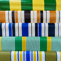 Rouleau de bâche en PVC imperméable, auvent rayé, tissu de bâche pour tente