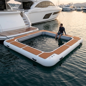Dock flottant gonflable haut de gamme DWF pour yacht, avec zone de <span class=keywords><strong>piscine</strong></span> centrale anti-méduse intégrée - Product Image 5