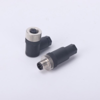 Konverter kabel Mono, 4-Pin XLR ke 6.5mm Jack Adapter Din tipe 2 Meter kabel Mono konektor M12 tahan air