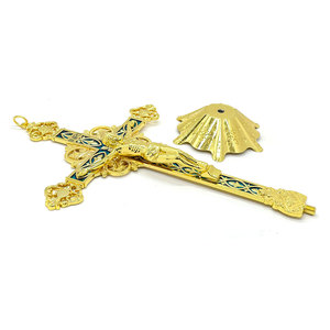 Católica Liga Cruz Crucifixo Jesus Metal Estátuas Antigo Igreja Religiosa Presente Decorativo Apóstolo Casa Carro Ornamento Religioso - Product Image 4