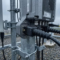 Glande de raccordement optique étanche 5,0 mm avec protection anti-tension, connecteur FTTH extérieur court, IP68, silicone flexible, 5G