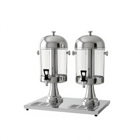 Luxe grensoverschrijdende vergulde koelkast voor sap, dranken, buffet, thee, fruitthee.